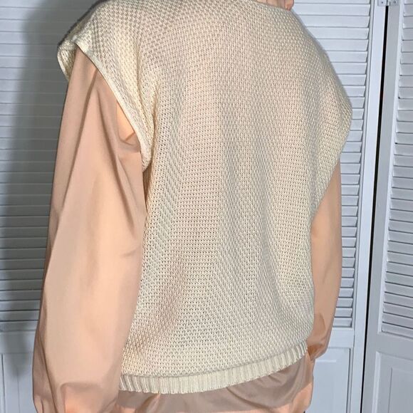 Vintage Pastel Embroidered Pullover Knit Sleeveless Sweater - Picture 9 of 15